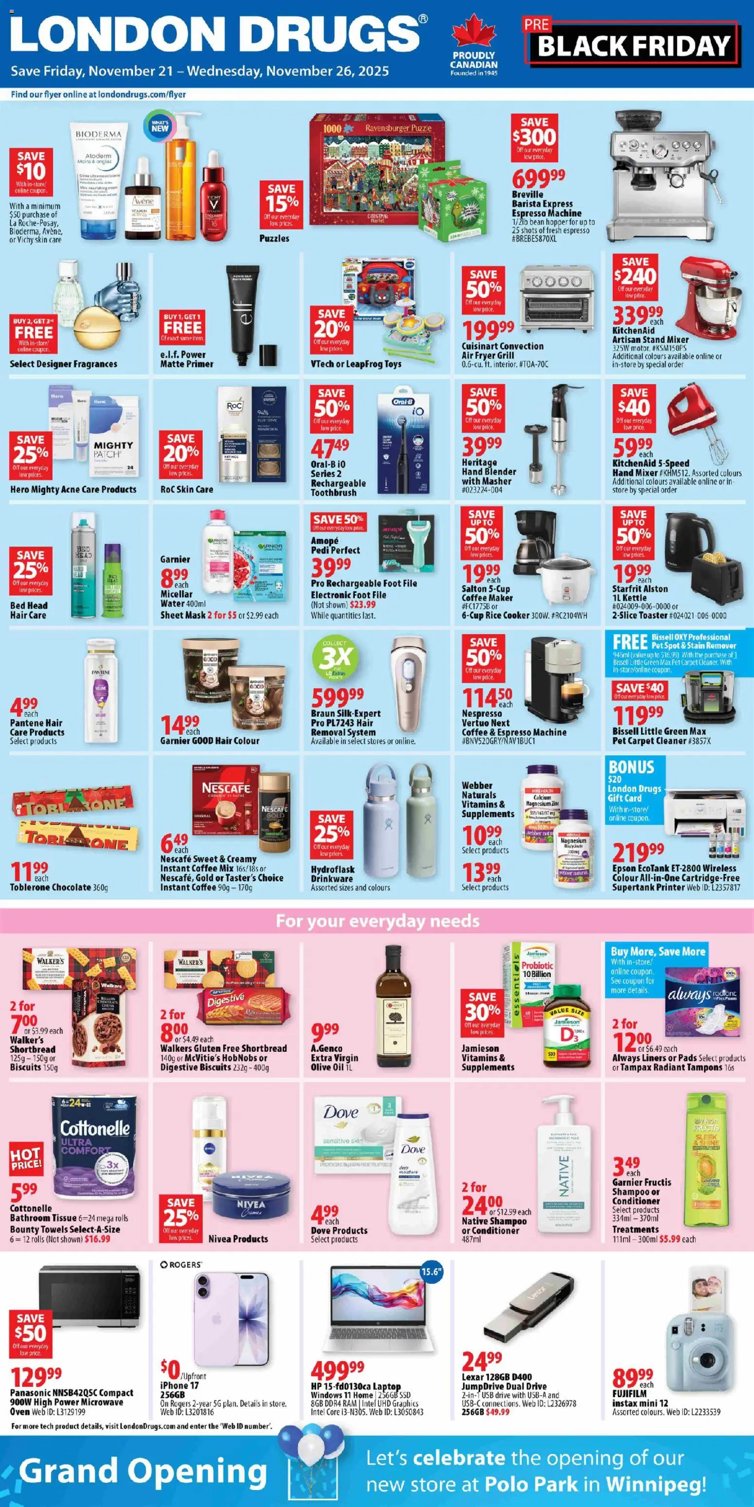 London Drugs - Black Friday  - page 1- valid from Nov 21, 2025