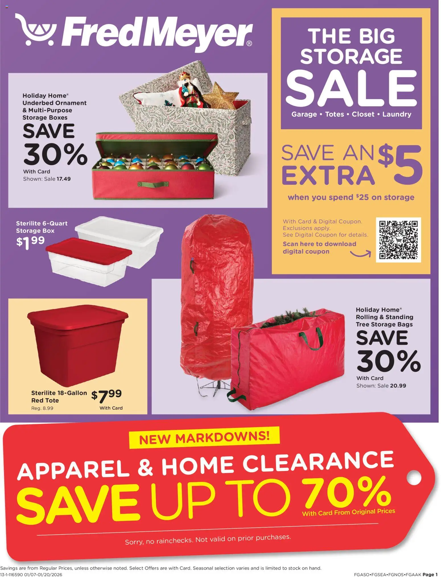 Fred Meyer Home & Apparel - page 1- valid from 01/07/2026