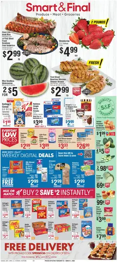 Preview Smart & Final Weekly Ad valid from 02/25/2026