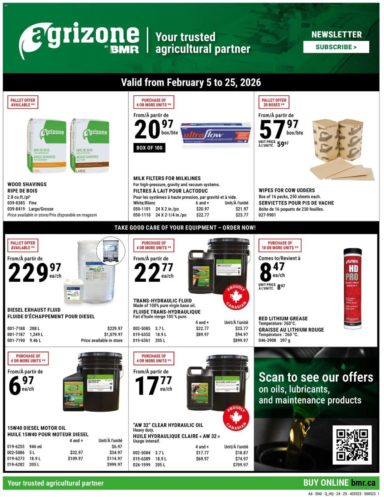 BMR - Agrizone flyer - page 1- valid from Feb 5, 2026