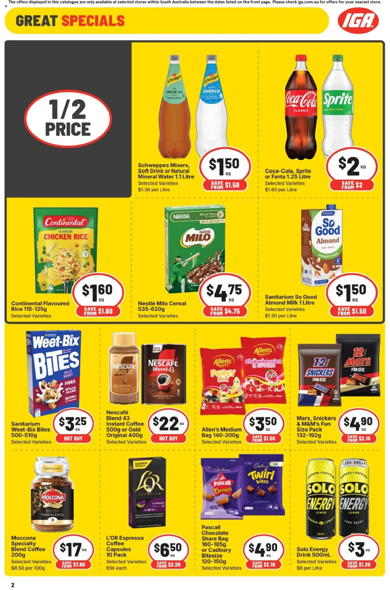 IGA Catalogue SA - page 2- valid from 14/01/2026