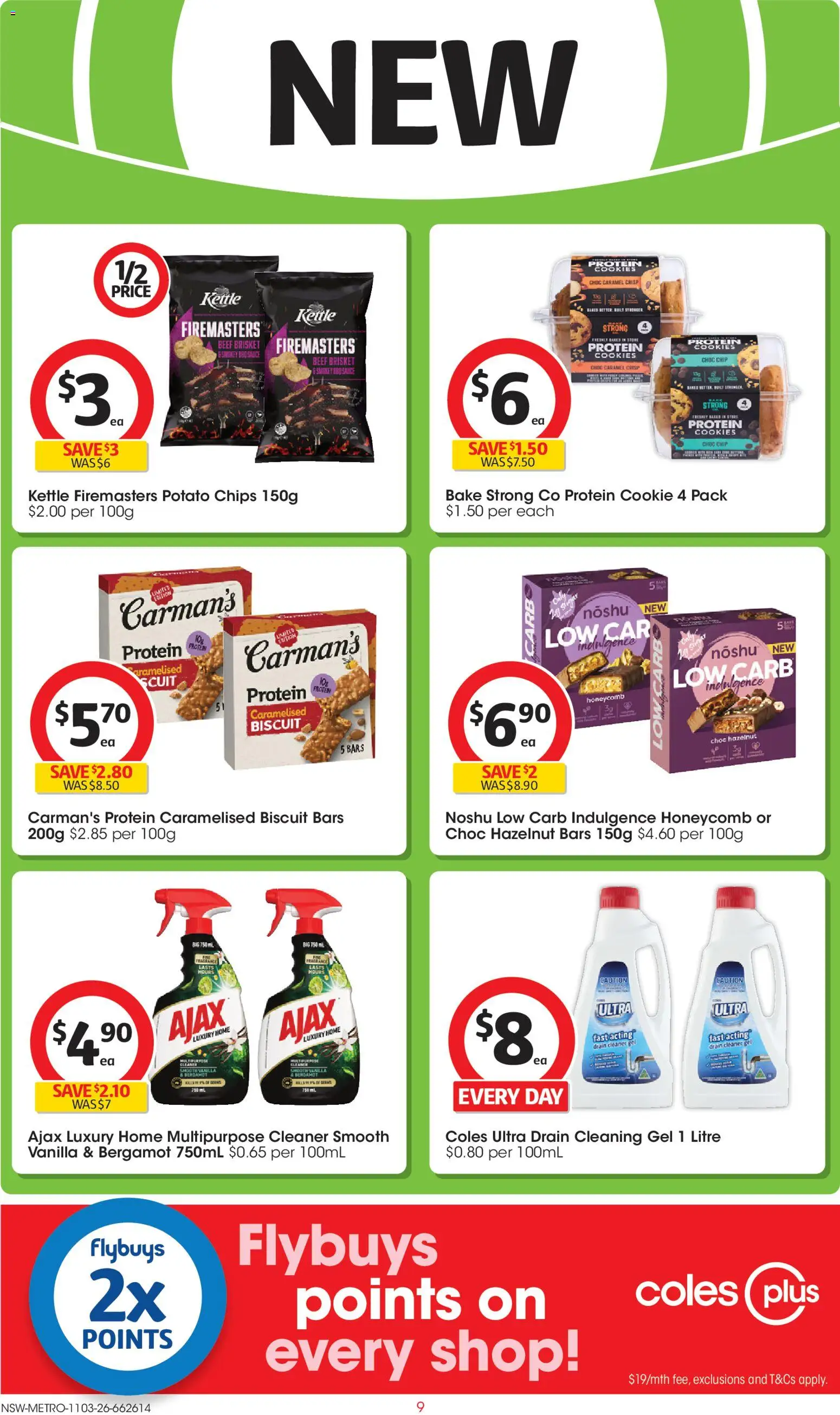 Coles catalogue  - page 9- valid from 11/03/2026