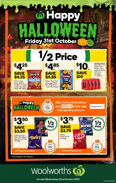 Woolworths catalogue preview - valid from 22/10/2025