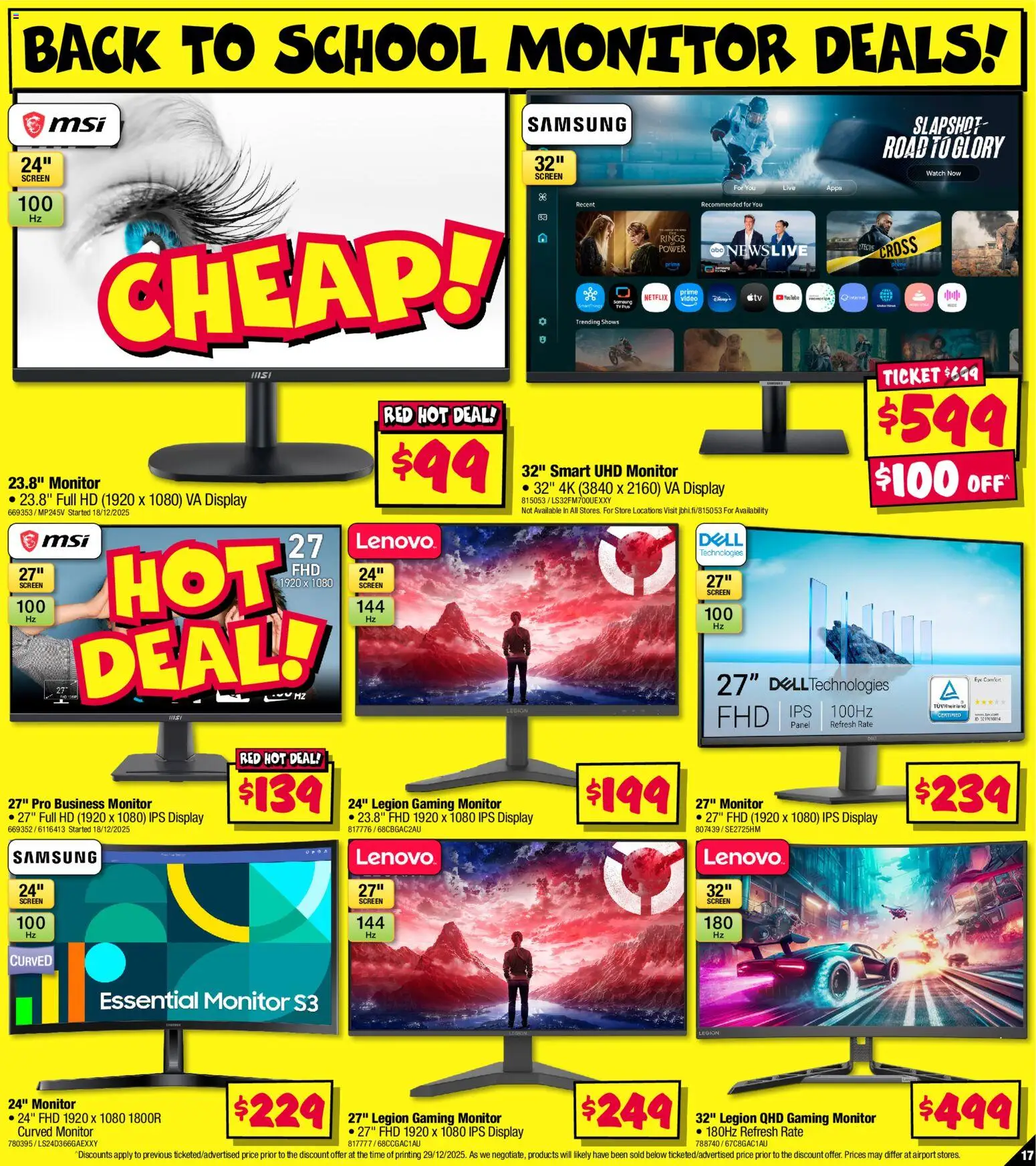 JB Hi-Fi - School time sellout on computers - page 17- valid from 08/01/2026