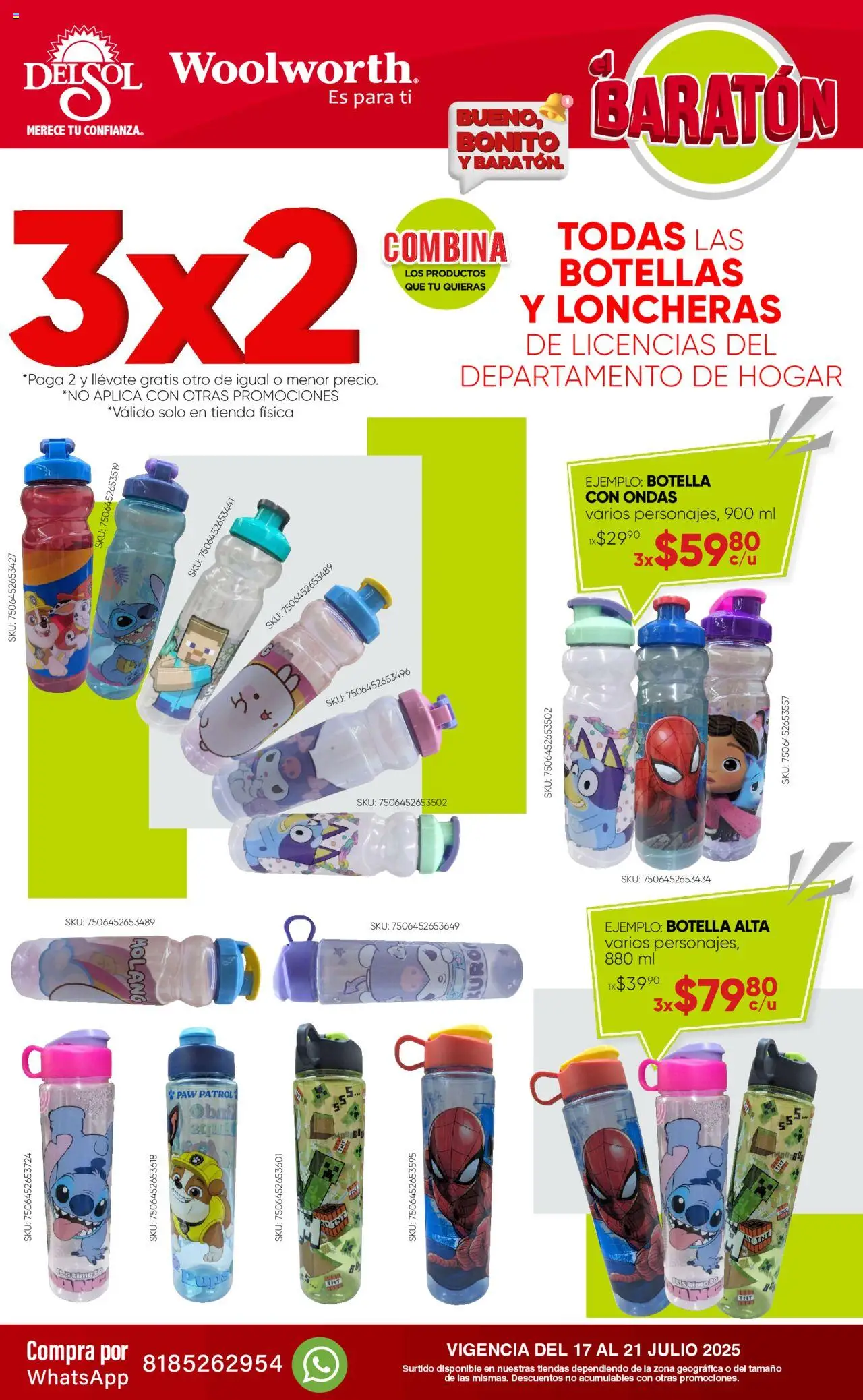 Del Sol y Woolworth - Catálogo Llegó el Baratón - página 20- válido desde 17/07/2025