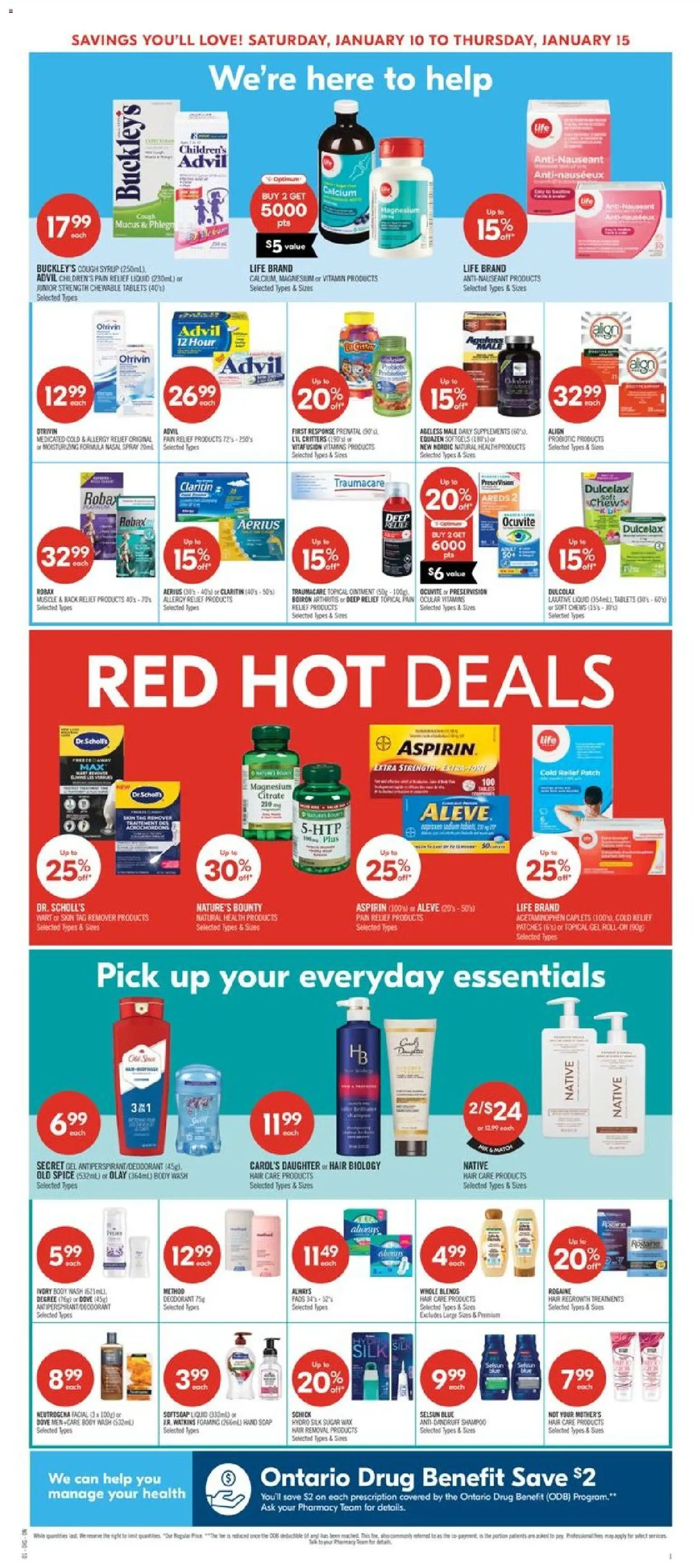 Shoppers weekly flyer / circulaire - page 4- valid from Jan 9, 2026