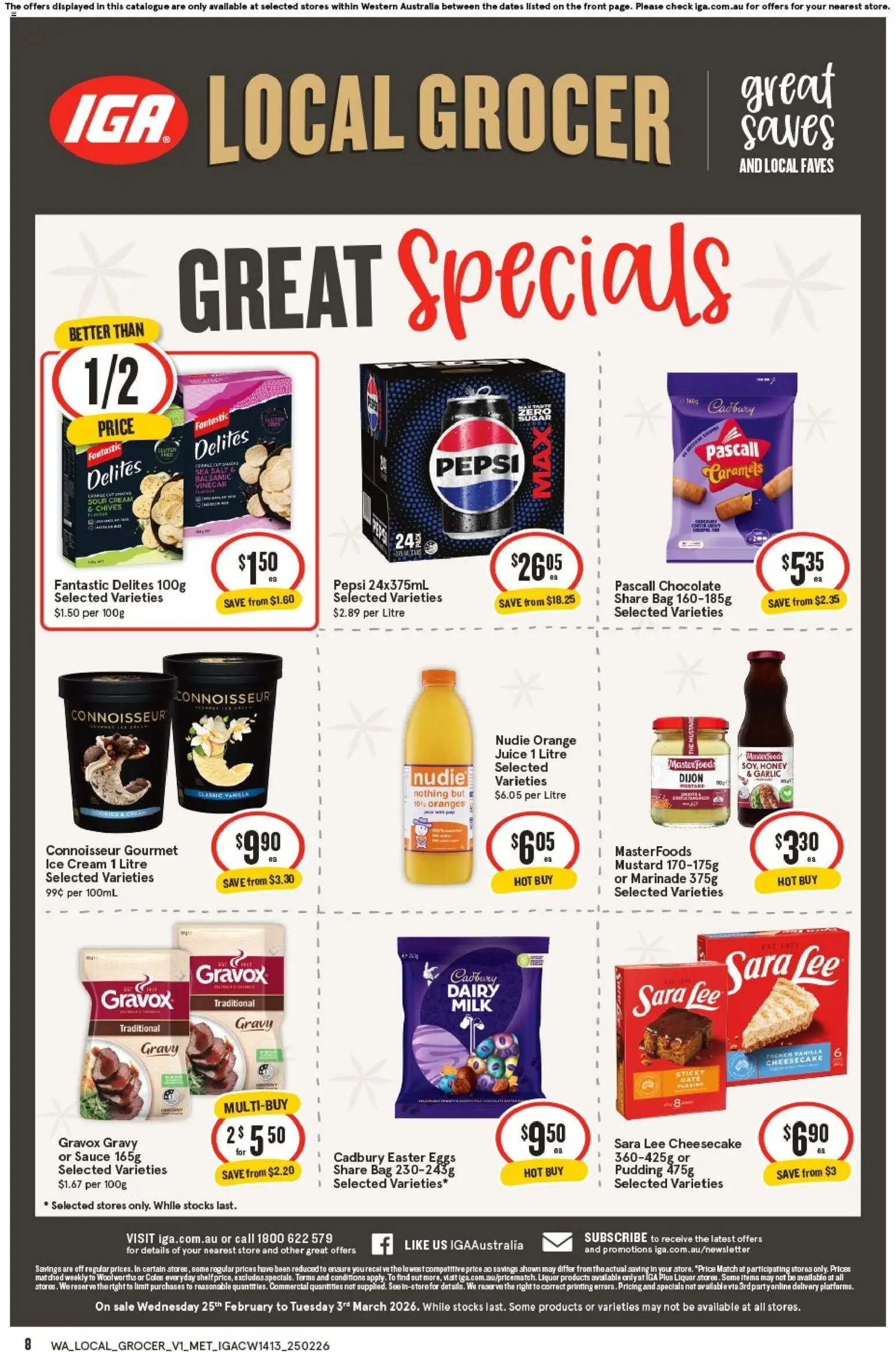 IGA Local Grocer WA - page 8- valid from 25/02/2026