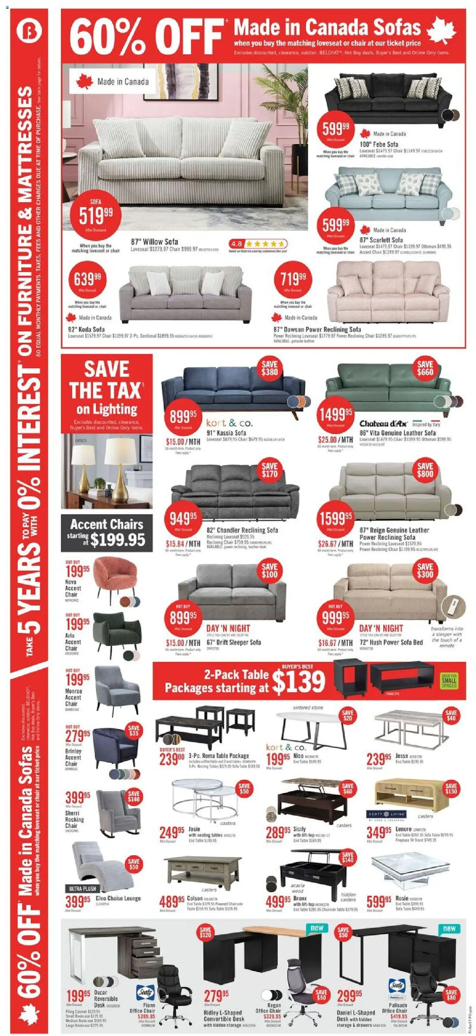 The Brick weekly flyer / circulaire - page 4- valid from Apr 17, 2026