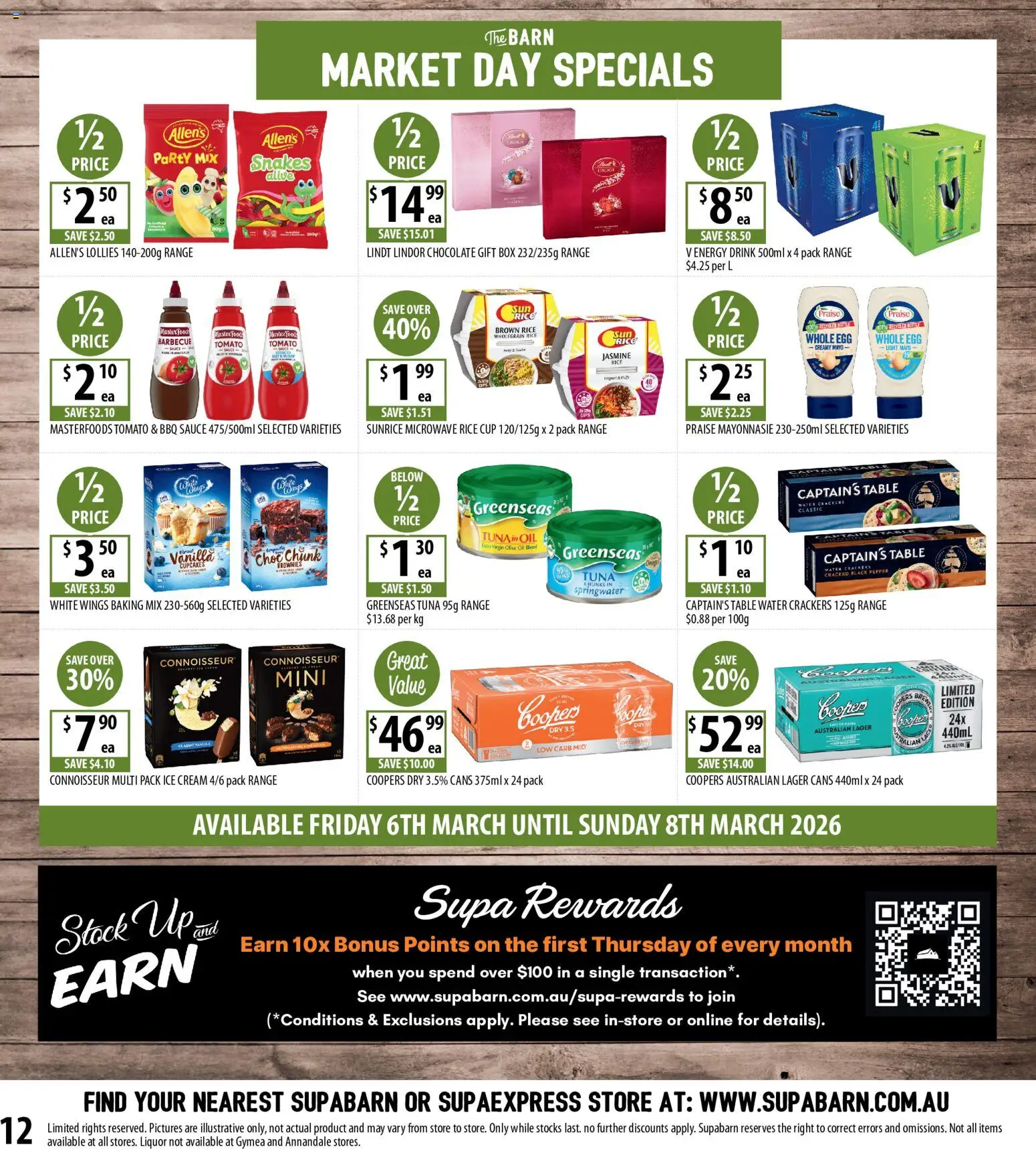 Supabarn catalogue  - page 12- valid from 04/03/2026