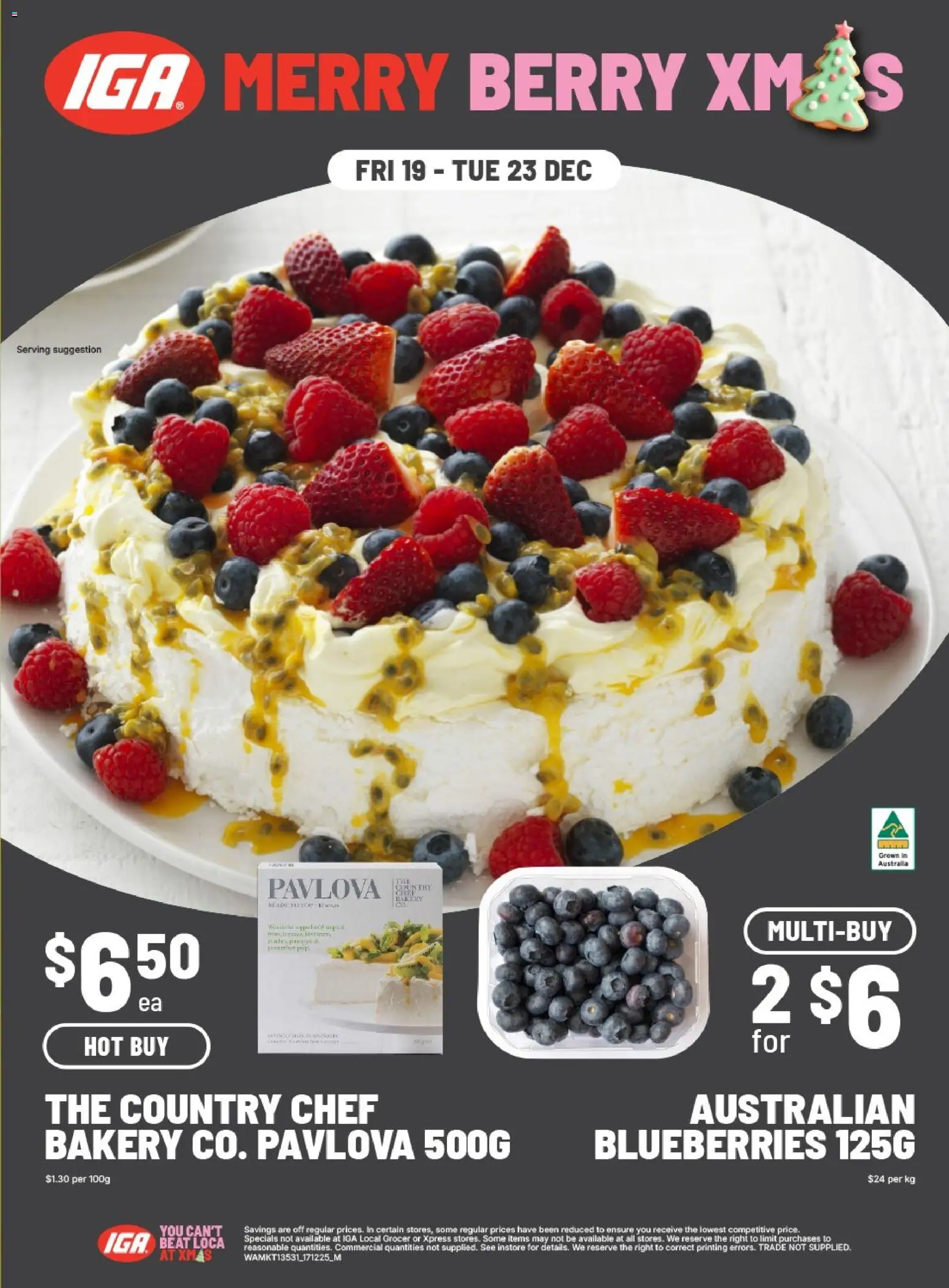IGA - Merry Berry Xmas - page 1- valid from 19/12/2025