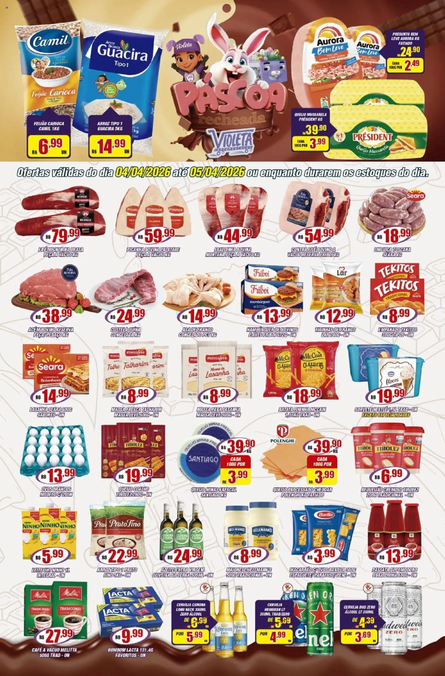 Violeta Supermercados - Ofertas da semana - página 1- válido a partir de 04/04/2026
