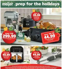 Preview Meijer Prep for the Holidays! valid from 11/19/2025