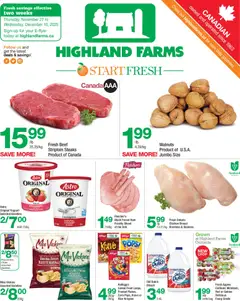 Preview Highland Farms weekly flyer / circulaire valid from Nov 27, 2025