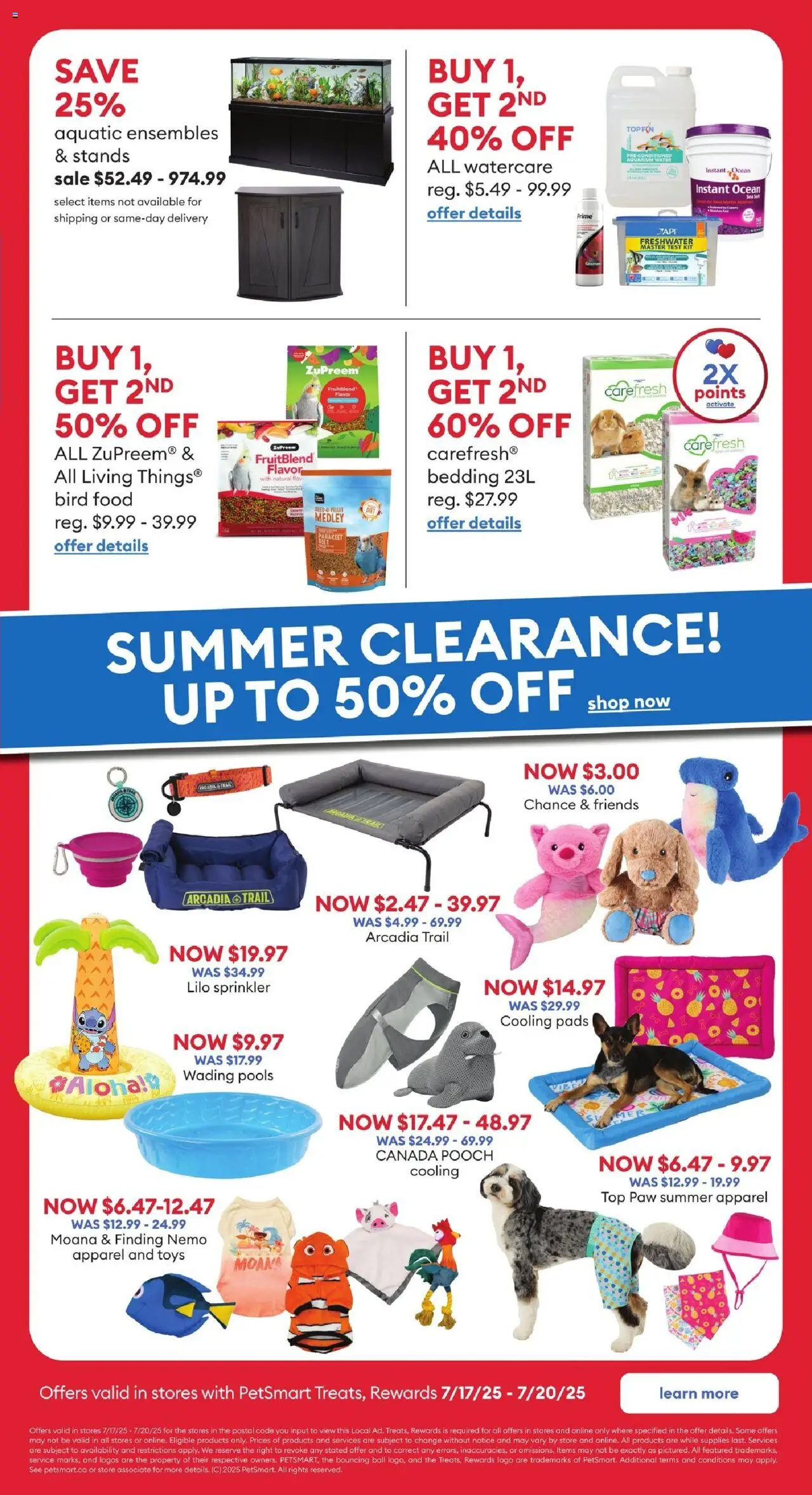 Petsmart weekly flyer / circulaire - page 2- valid from Jul 17, 2025