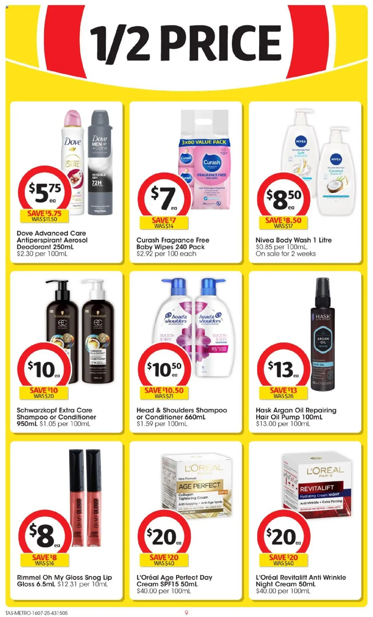 Coles Catalogue TAS - page 9- valid from 16/07/2025