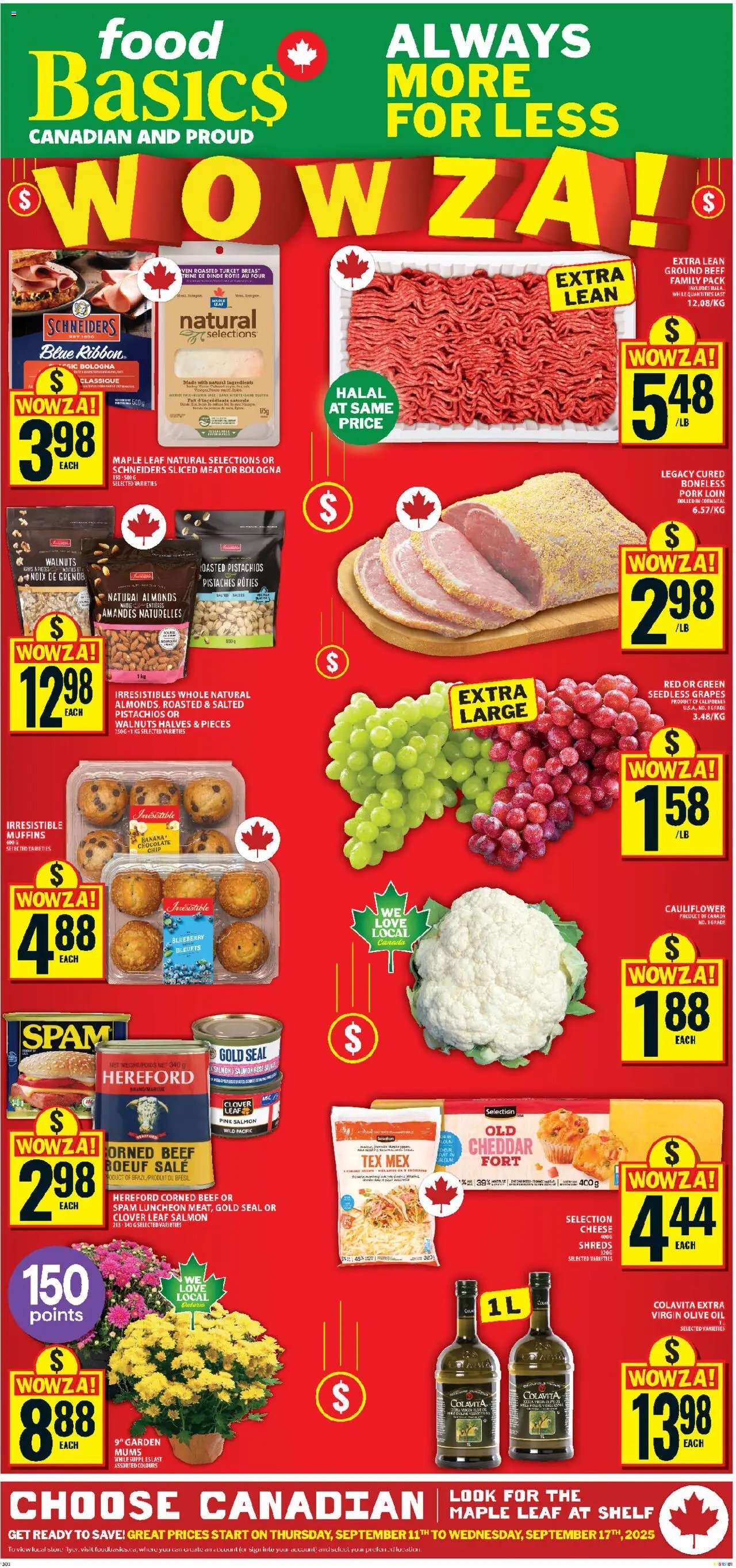 Food Basics weekly flyer / circulaire - page 1- valid from Sep 11, 2025