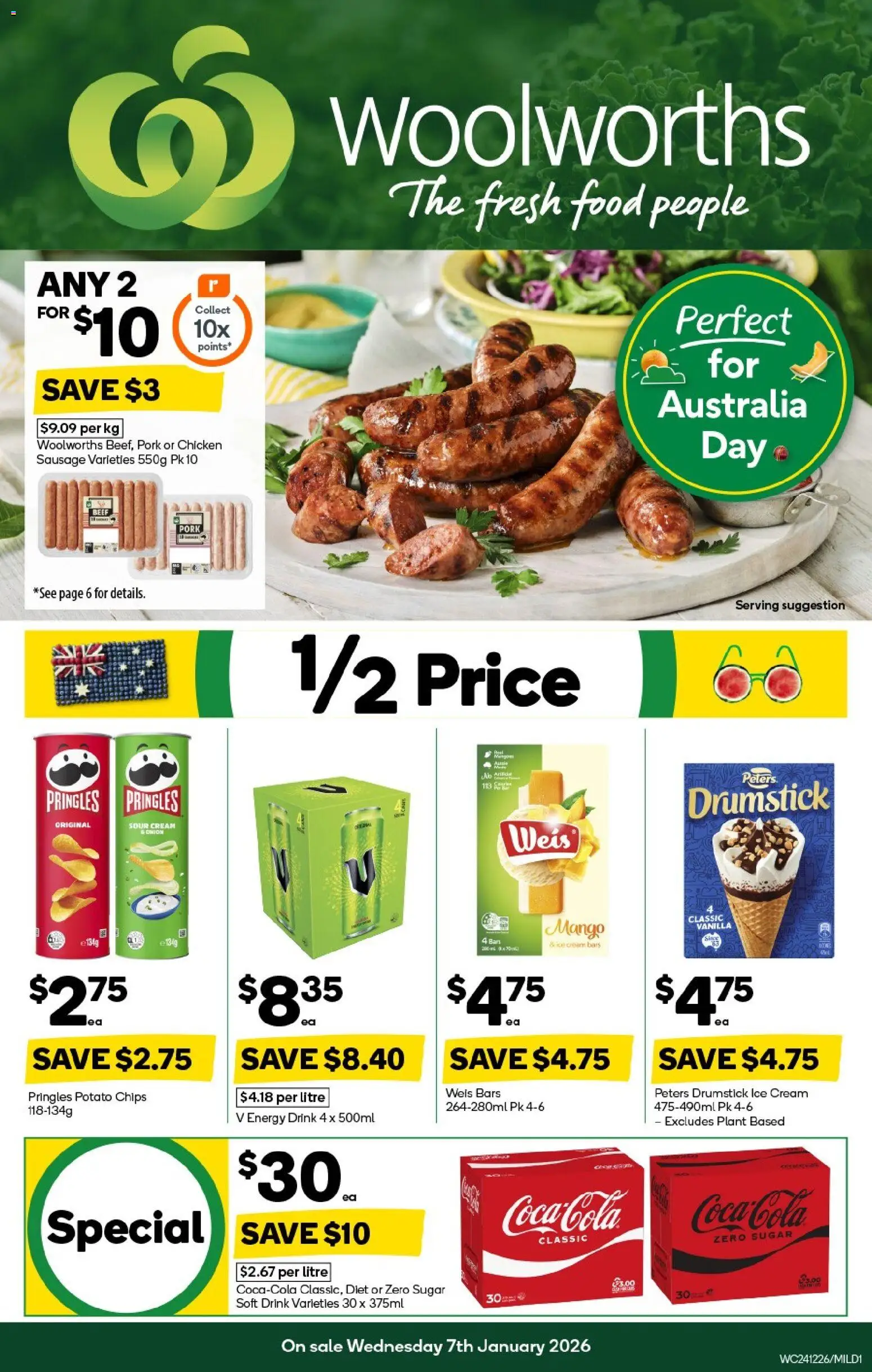 Weekly catalogue Woolworths MIL 07/01 - page 1- valid from 07/01/2026