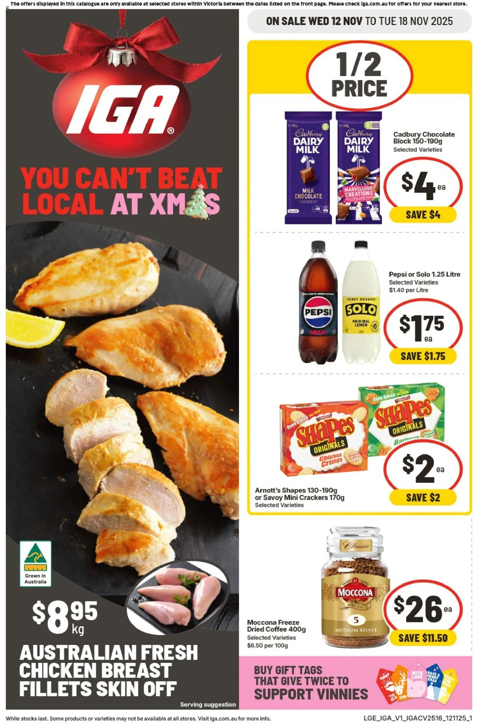 IGA Catalogue VIC - page 1- valid from 12/11/2025