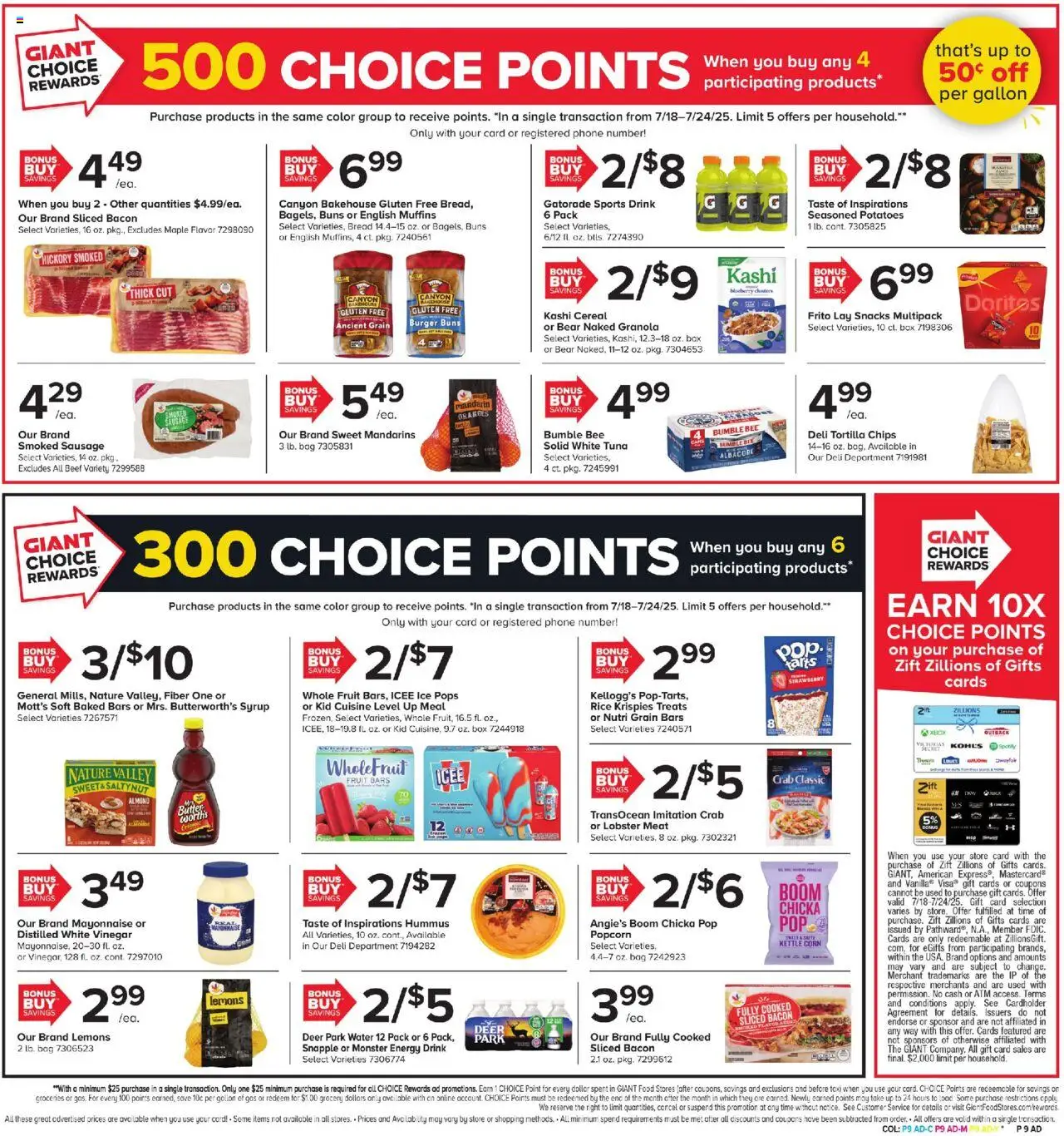 Giant Weekly Ad - page 7- valid from 07/18/2025