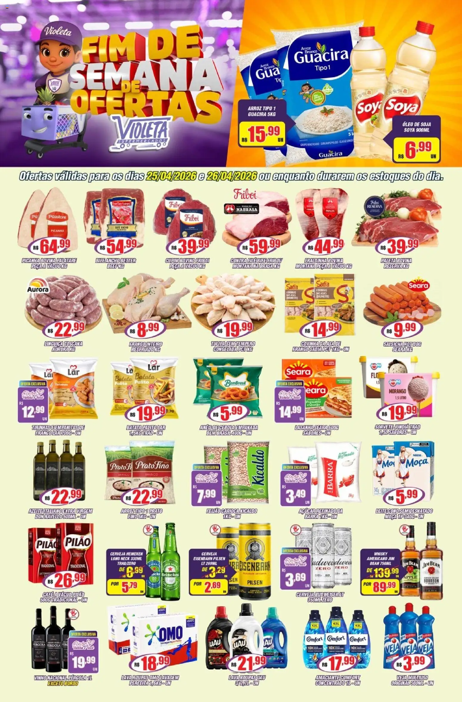 Violeta Supermercados - Ofertas da semana - página 1- válido a partir de 25/04/2026
