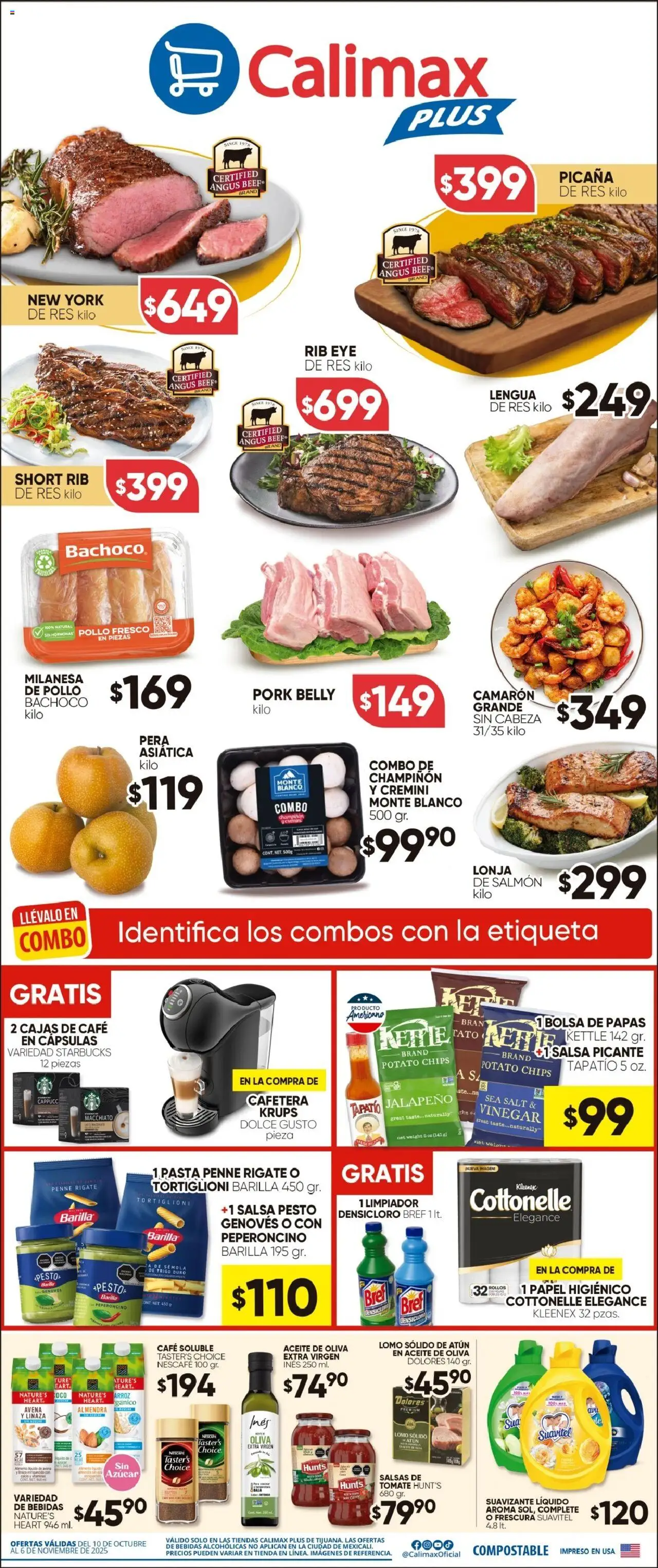 Calimax - Folleto Calimax Plus - página 1- válido desde 10/10/2025