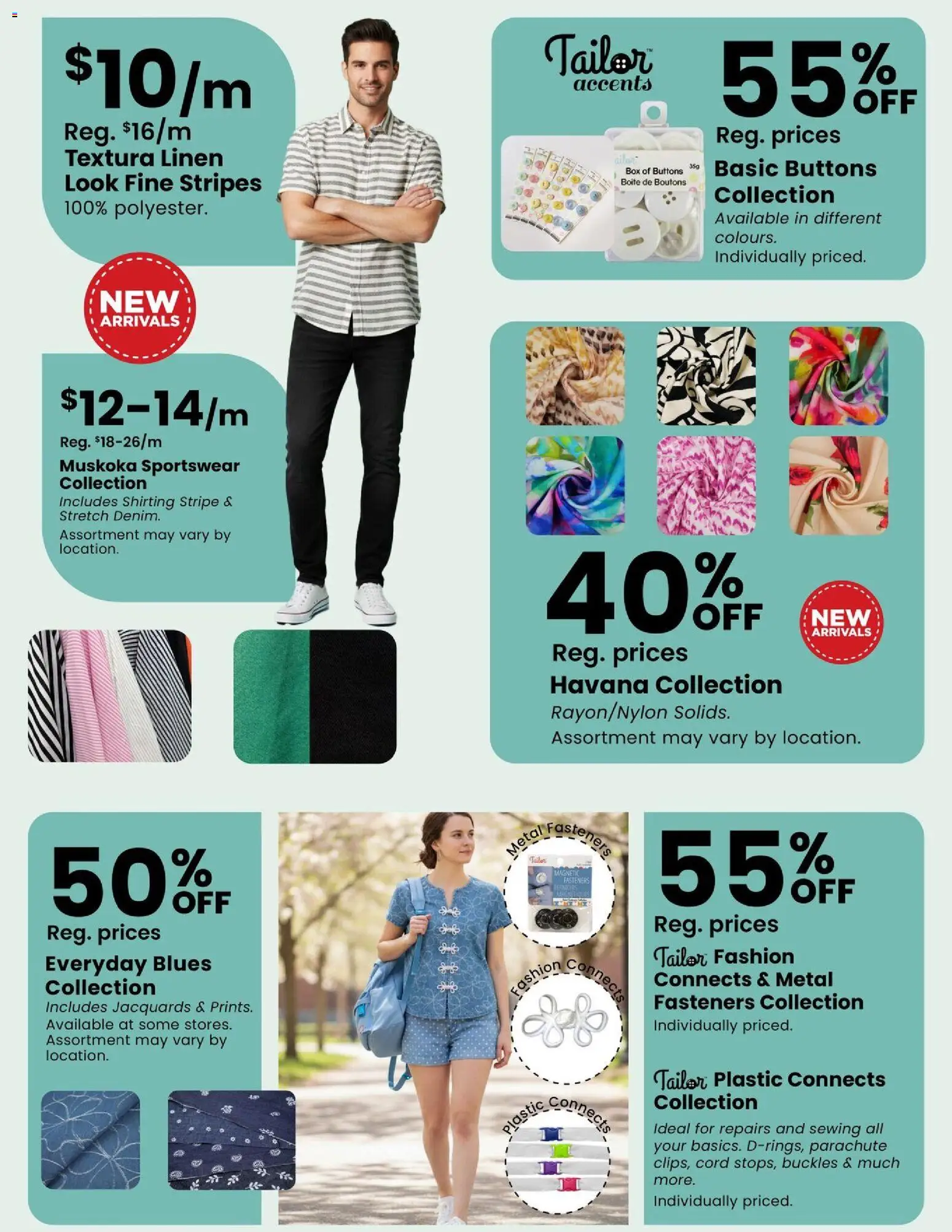 Fabricland weekly flyer / circulaire - page 13- valid from Apr 1, 2026