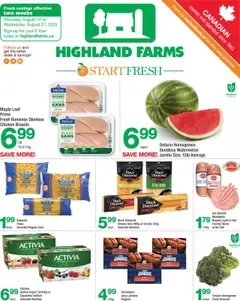 Preview Highland Farms weekly flyer / circulaire valid from Aug 14, 2025