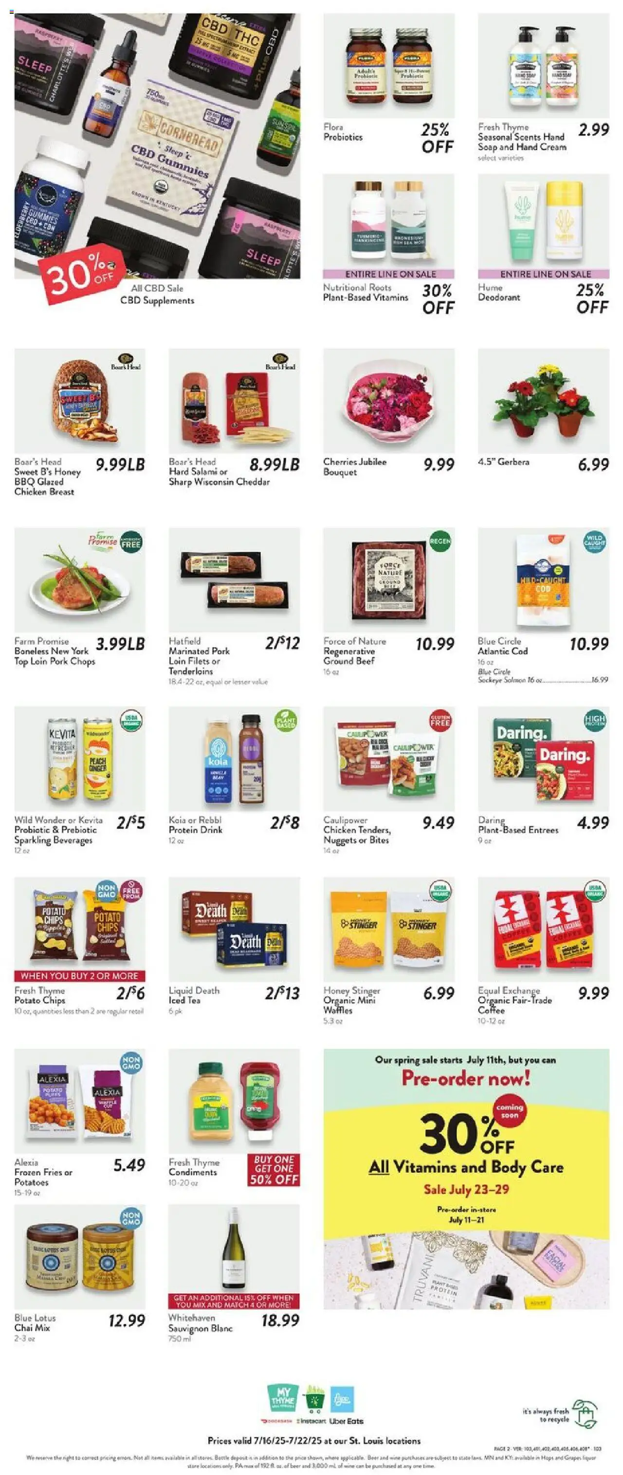 Fresh Thyme Weekly Ad - MO - page 5- valid from 07/16/2025