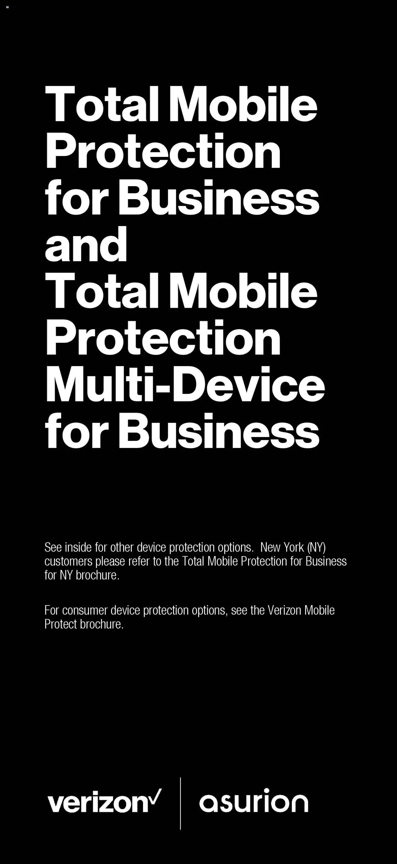 Verizon - Total Mobile Protection for Business and Multi-Devices for Business - page 1- valid from 03/13/2025