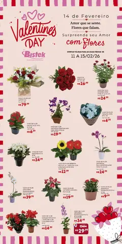 Pré-visualização Bistek Supermercados - Ofertas Valentine's Day válida a partir de 11/02/2026