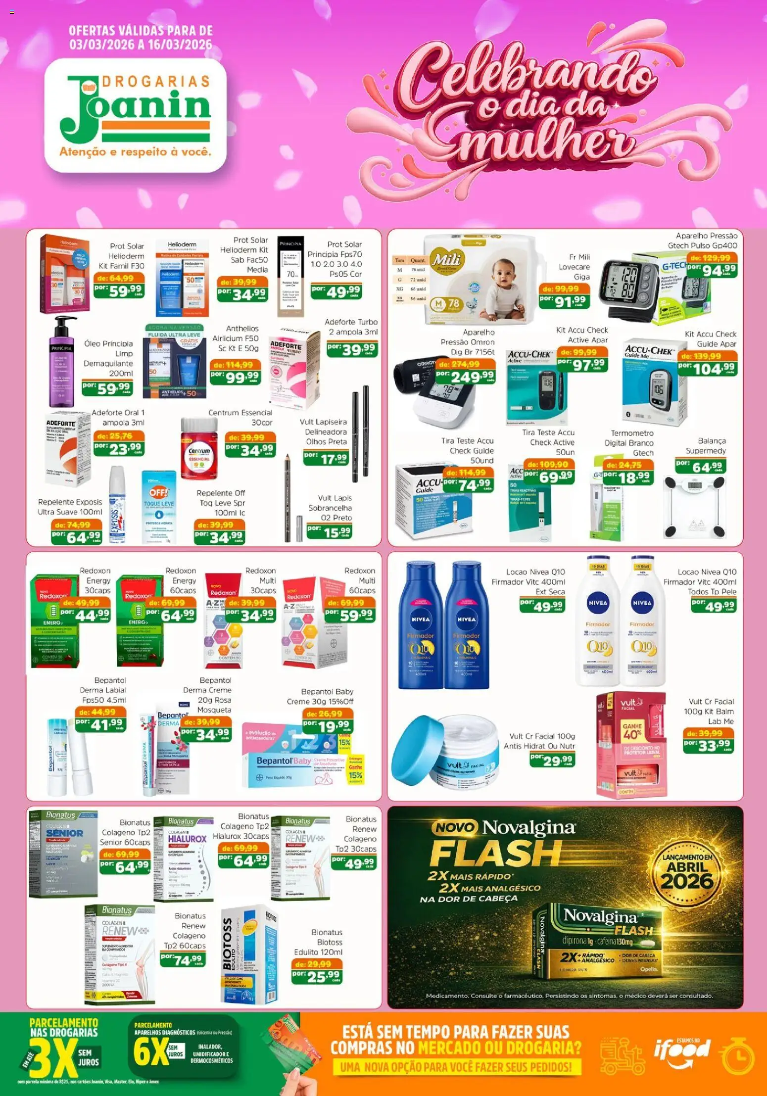 Supermercados Joanin ofertas Drogaria - página 1- válido a partir de 03/03/2026
