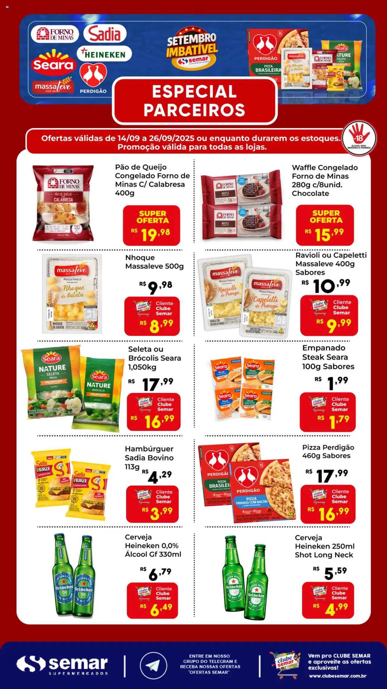 Semar Supermercado - Ofertas Especial Parceiros - página 1- válido a partir de 14/09/2025
