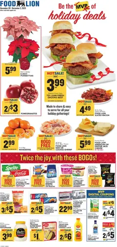 Preview Food Lion Weekly Ad valid from 11/28/2025