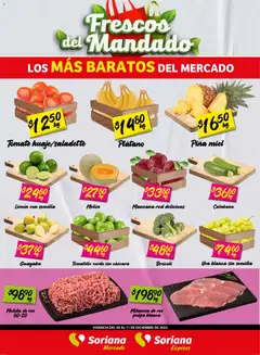 Soriana - Frescos del Mandado Mercado: Ver, Tab, Chis, Camp, Yuc y Q. Roo válido desde 10/12/2025