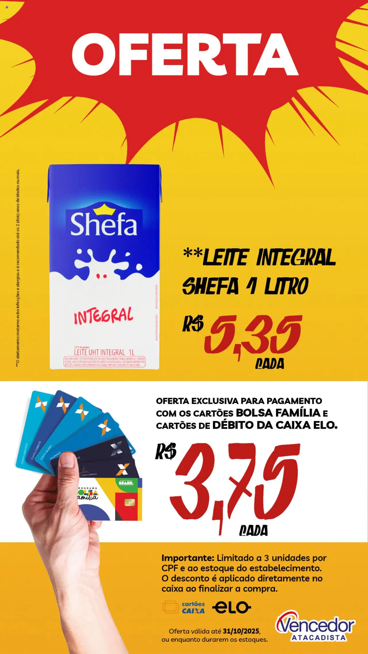 Vencedor Atacadista - Ofertas da semana - página 1- válido a partir de 07/10/2025

