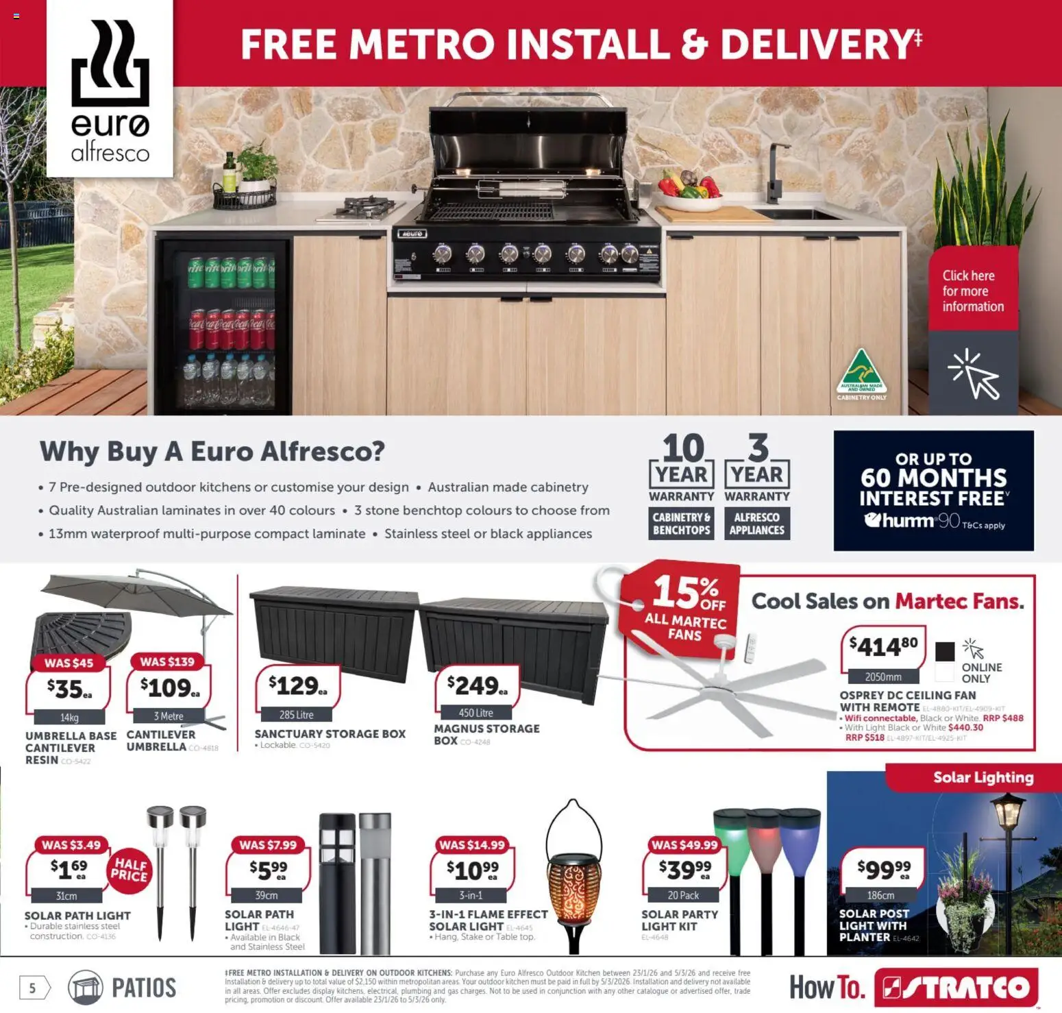 Stratco  Catalogue  - page 5- valid from 23/01/2026