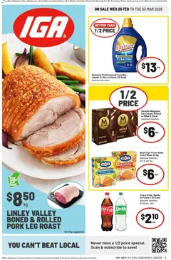 IGA catalogue preview - valid from 25/02/2026