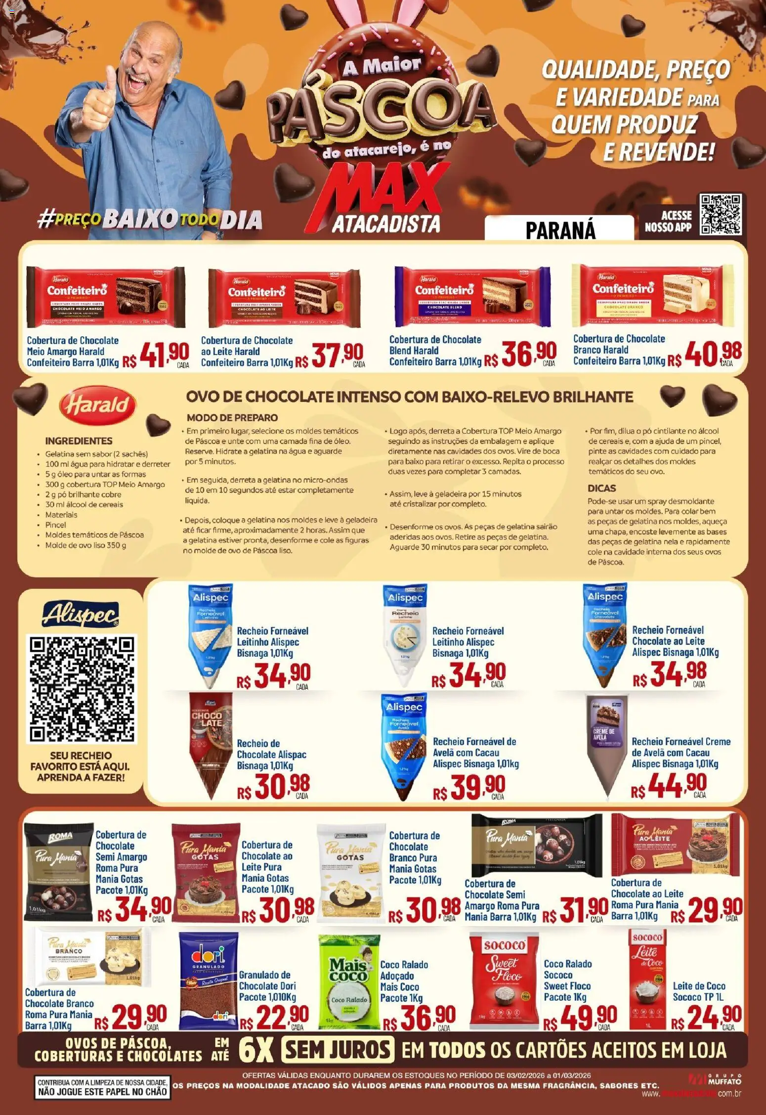 Max Atacadista - Ofertas Páscoa - página 1- válido a partir de 03/02/2026
