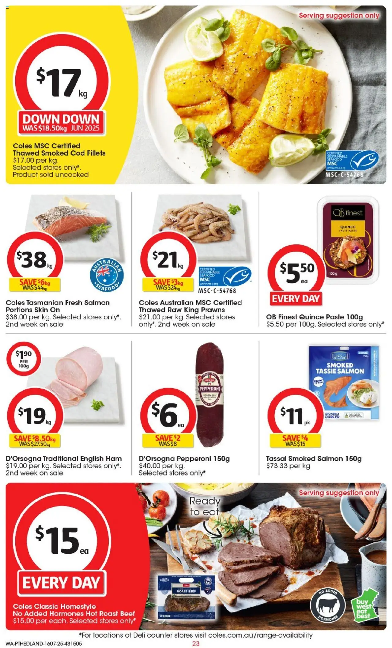 Coles Catalogue PT Hedland - page 23- valid from 16/07/2025