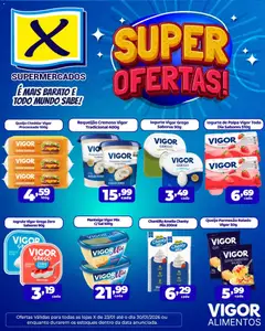 Pré-visualização X Supermercados - Ofertas Vigor válida a partir de 23/01/2026
