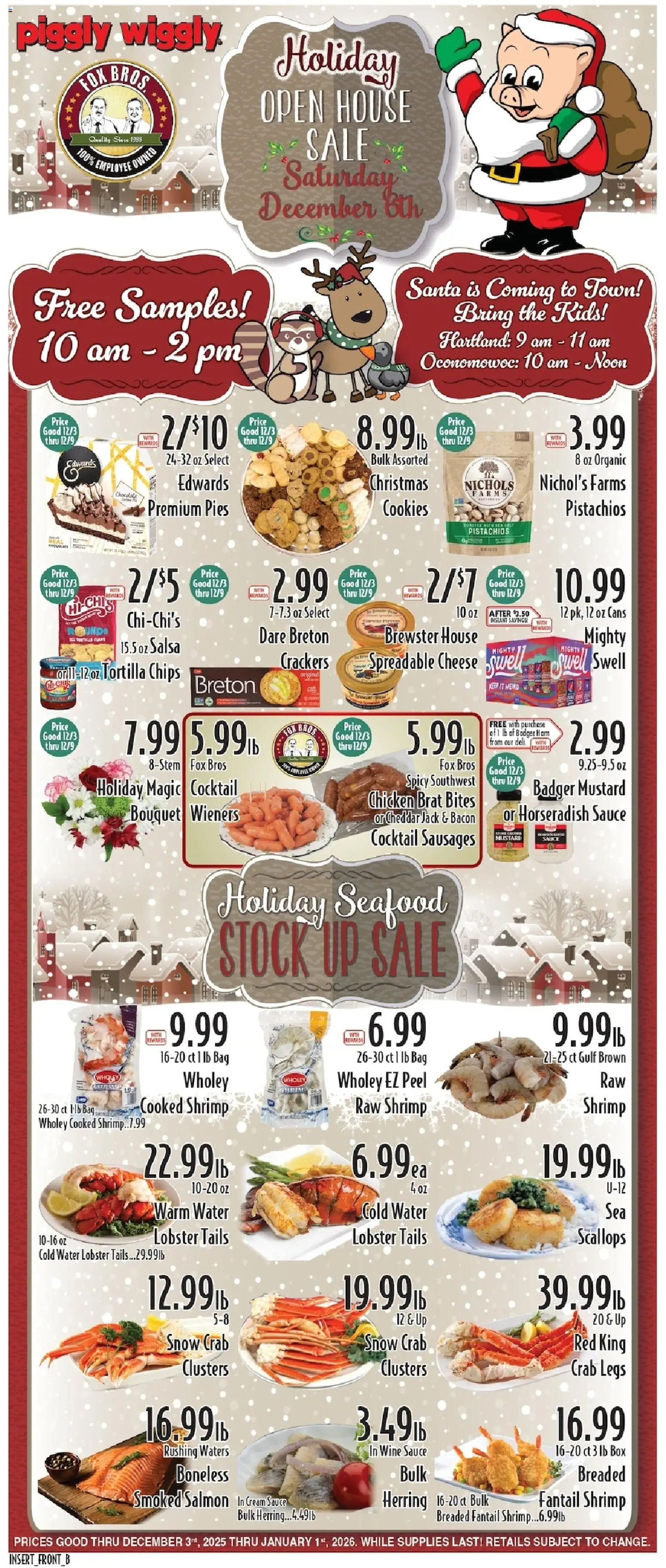 Piggly Wiggly Weekly Ad - page 1- valid from 12/03/2025