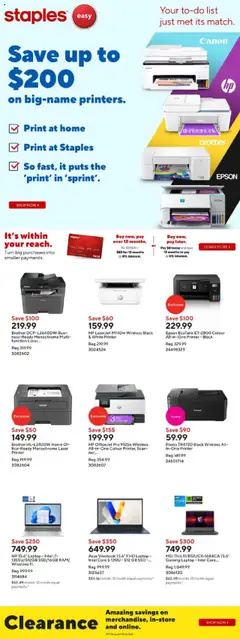 Preview Staples flyer / circulaire valid from Sep 19, 2025