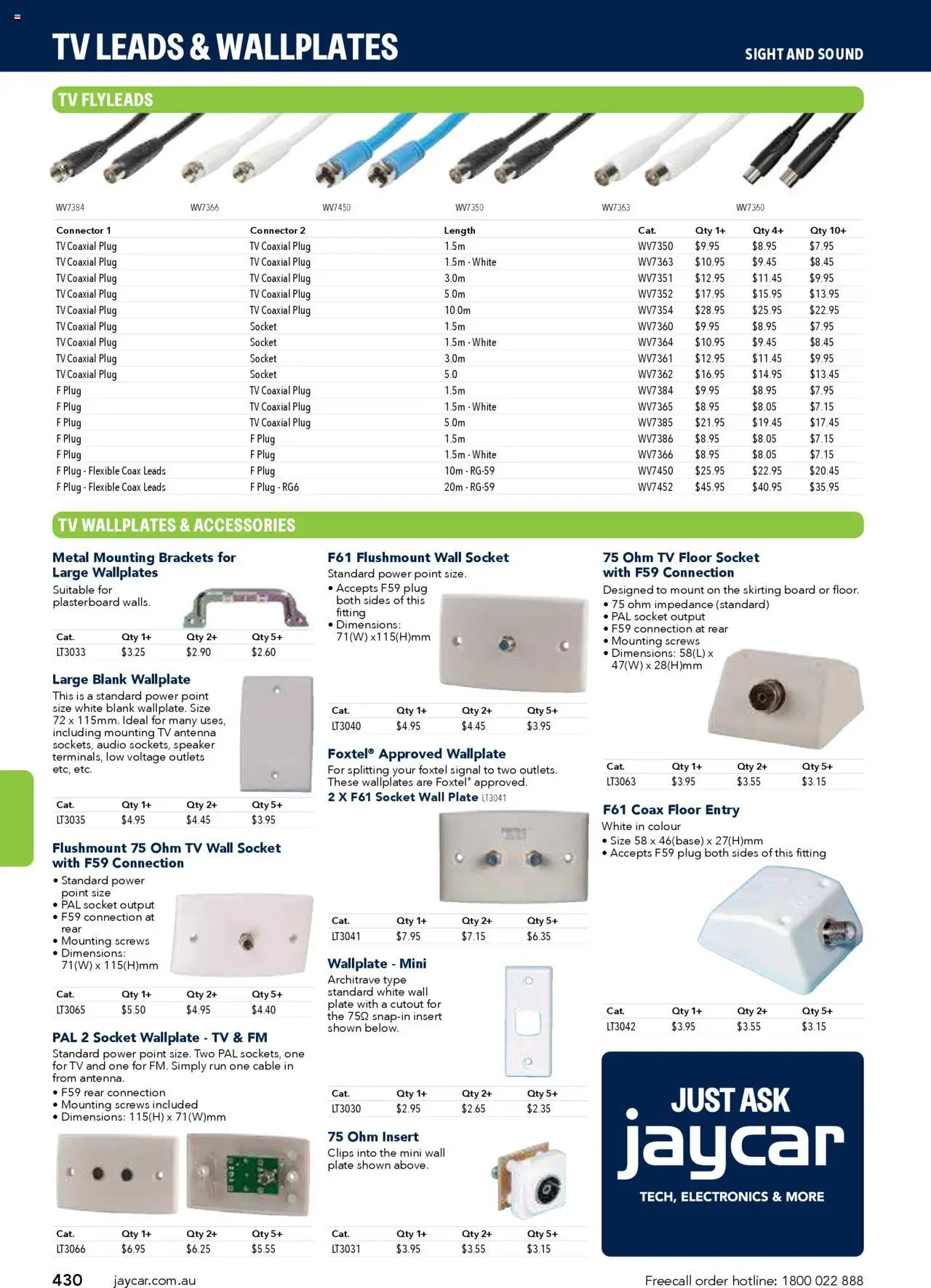 Jaycar Engineering & Scientific Catalogue 2025/2026  - page 430- valid from 09/07/2025
