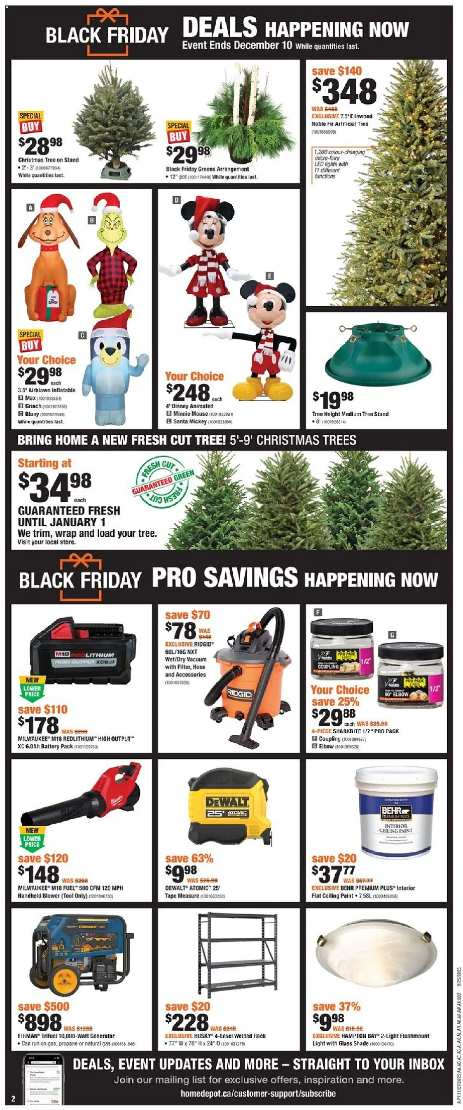 Home Depot - Black Friday  - page 3- valid from Nov 27, 2025