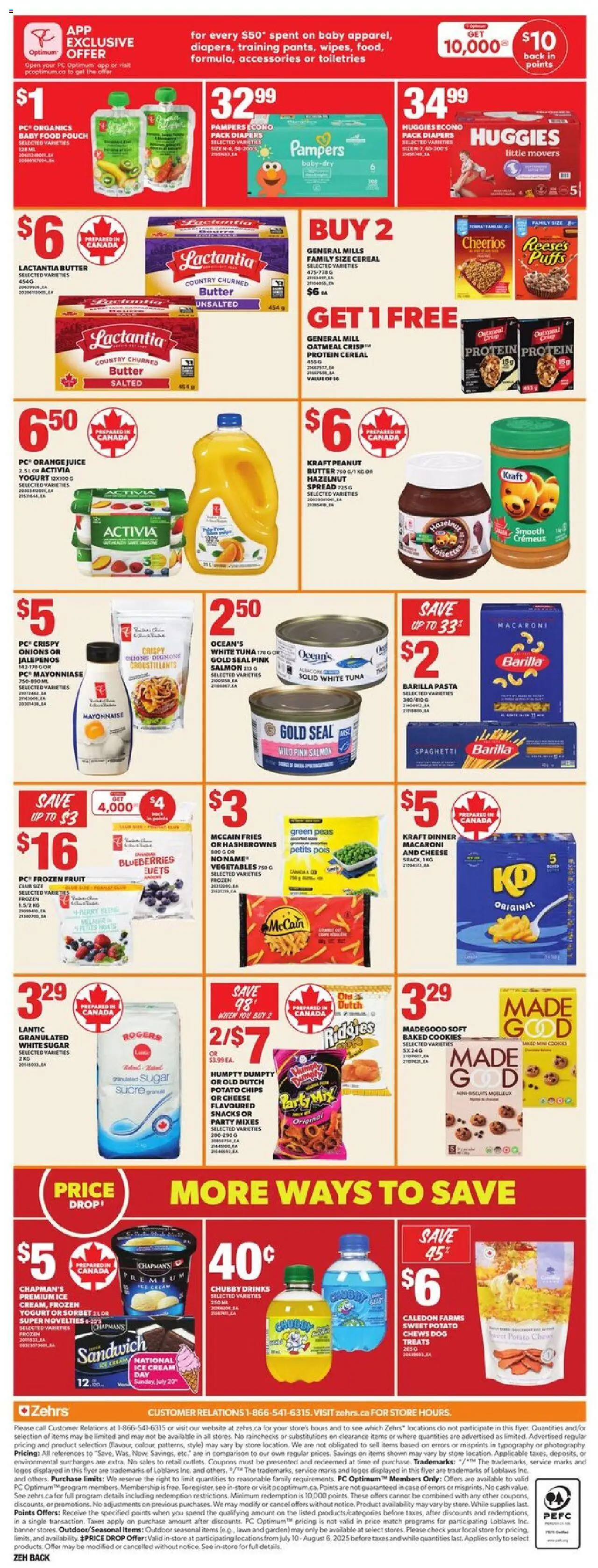 Zehrs weekly flyer / circulaire - page 4- valid from Jul 17, 2025