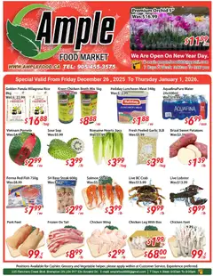 Preview Ample Food Market weekly flyer / circulaire valid from Dec 26, 2025