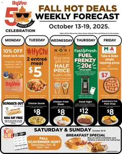 Preview HyVee 50 Days of Fall Deals valid from 10/13/2025