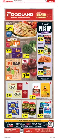 Preview Foodland weekly flyer / circulaire valid from Mar 12, 2026