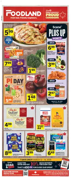 Preview Foodland weekly flyer / circulaire valid from Mar 12, 2026