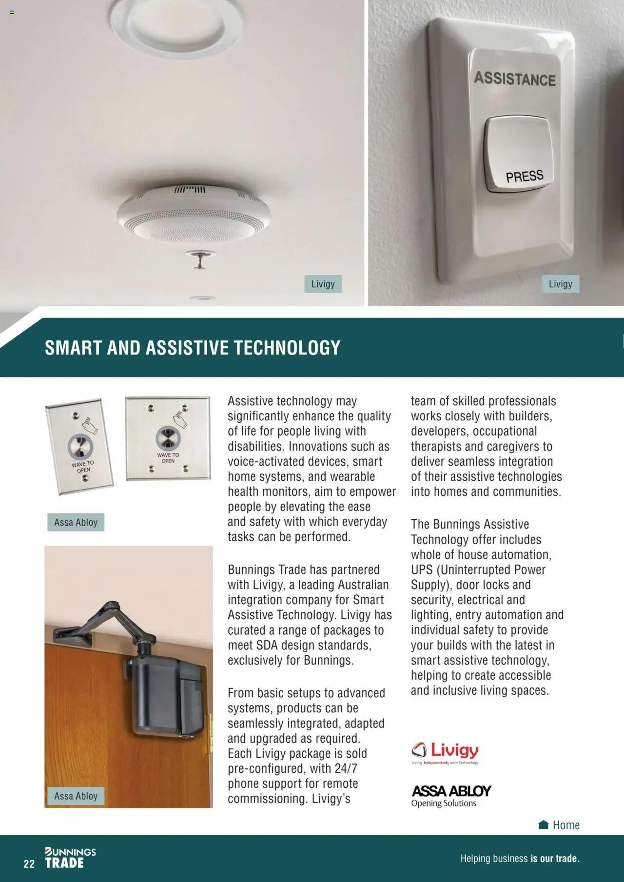 Bunnings Warehouse Assisted Living Brochure - page 22- valid from 28/10/2024